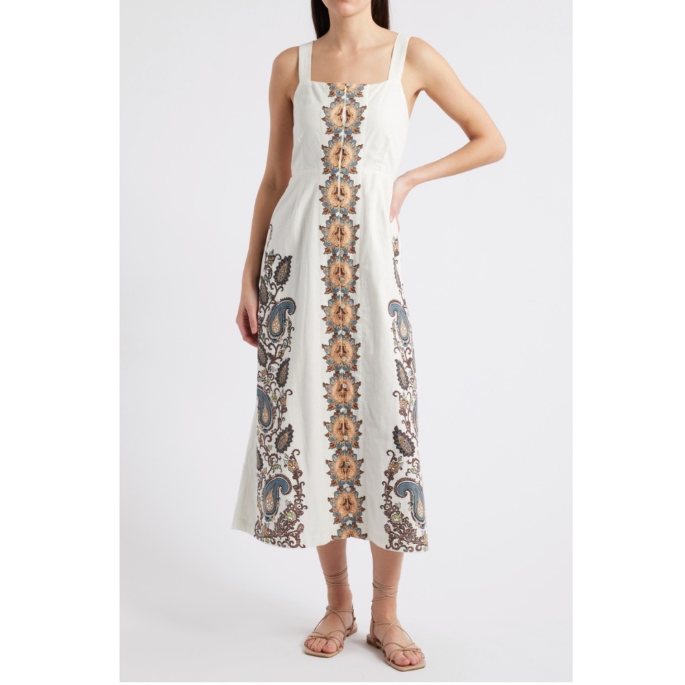 NWT | Cloebella JOLENE ANKLE DRESS | VENETO PAISLEY | sz L